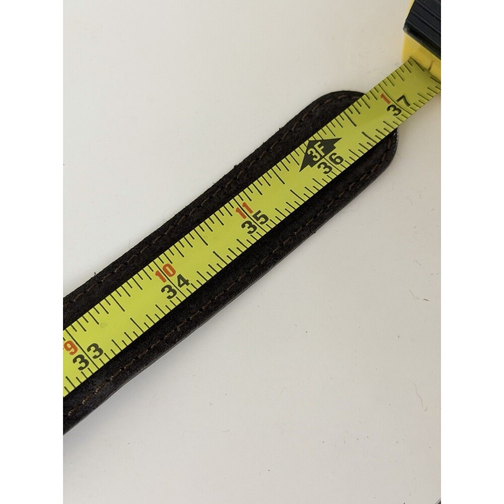 Banana Republic Womens Wide Leather Belt Size M Brown Suede Made in Italy - Picture 9 of 11